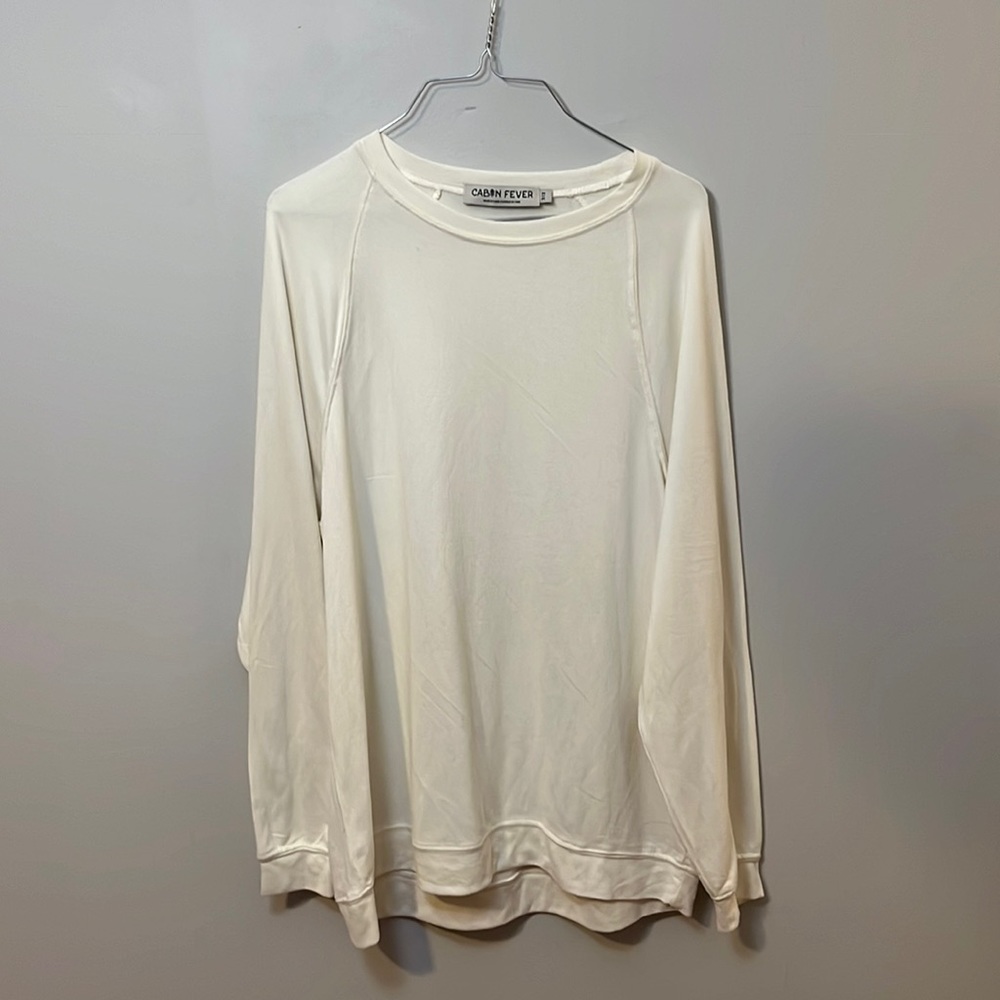 Cabin Fever Off White Sweater, Super Cozy!